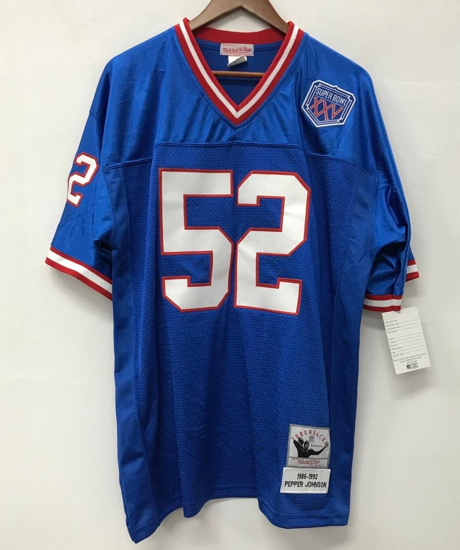 Pepper Johnson 1991 Mitchell & Ness New York Giants Super Bowl Jersey