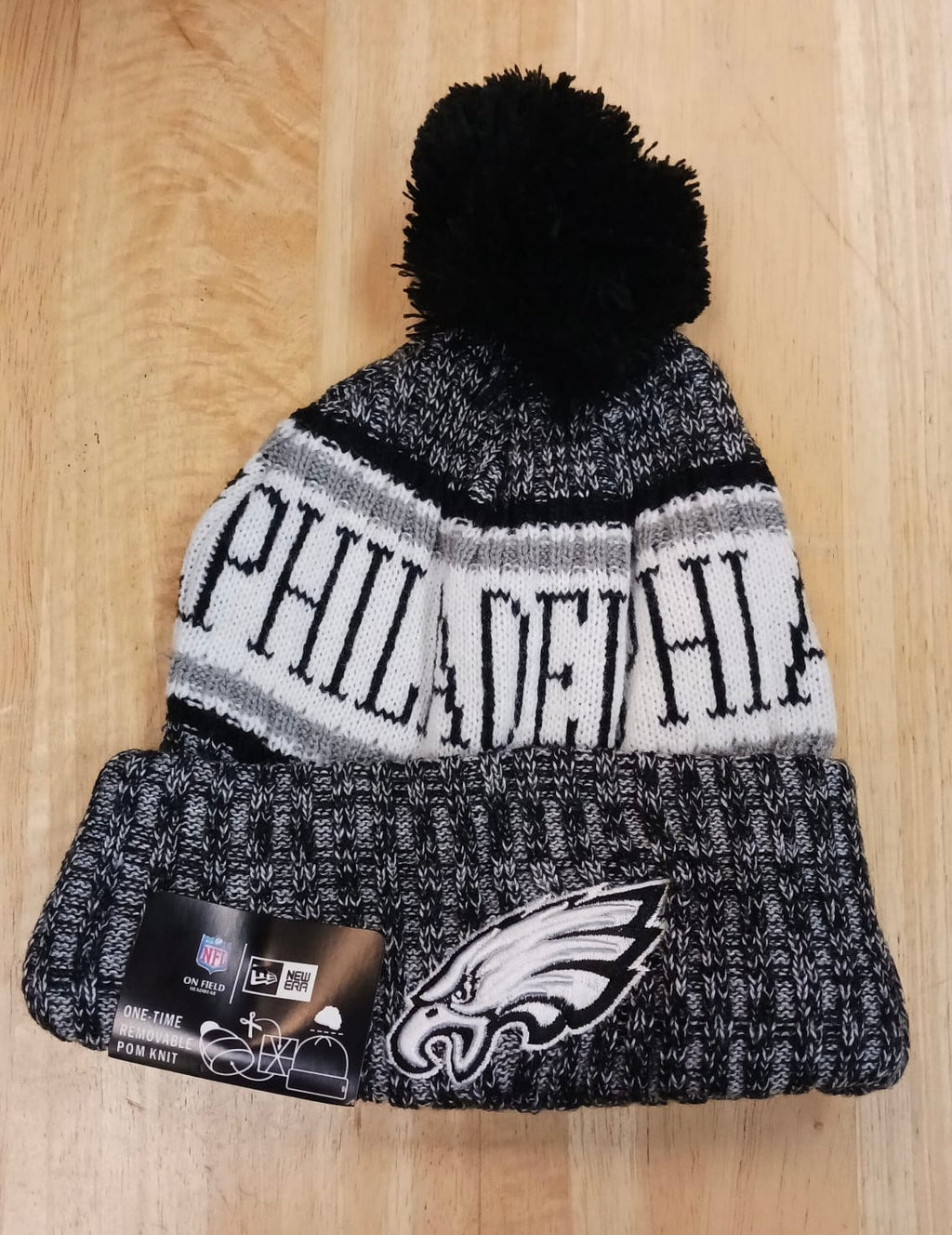 Philadelphia Eagles NFL New Era winter knit Hat with Pom Pom