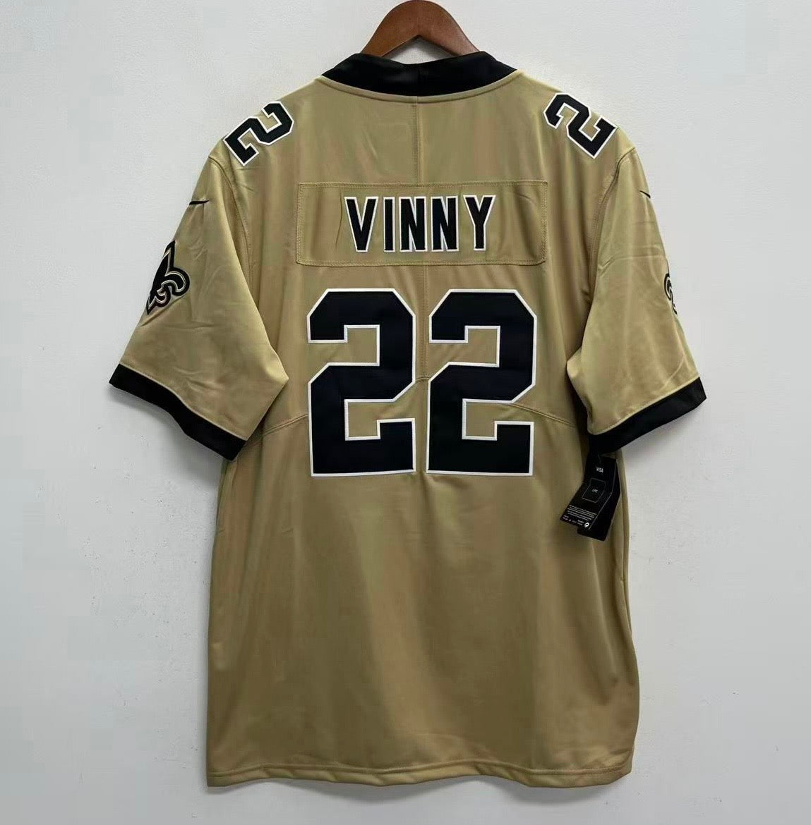 Any Name and number customized New Orleans Saints NFL Nike Jersey gold