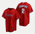 Justin Crawford YOUTH KIDS Philadelphia Phillies Official MLB Nike jersey red