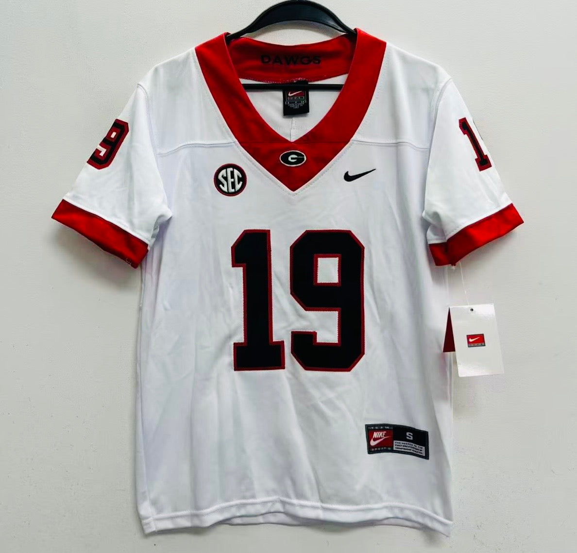 Brock Bowers YOUTH KIDS Georgia Bulldogs Official NCAA Nike Jersey white