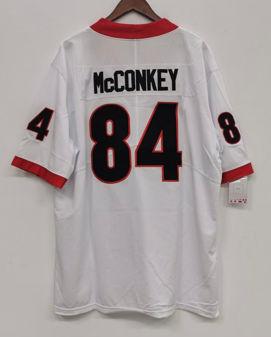 Ladd McConkey Georgia Bulldogs Official NCAA Nike Jersey white
