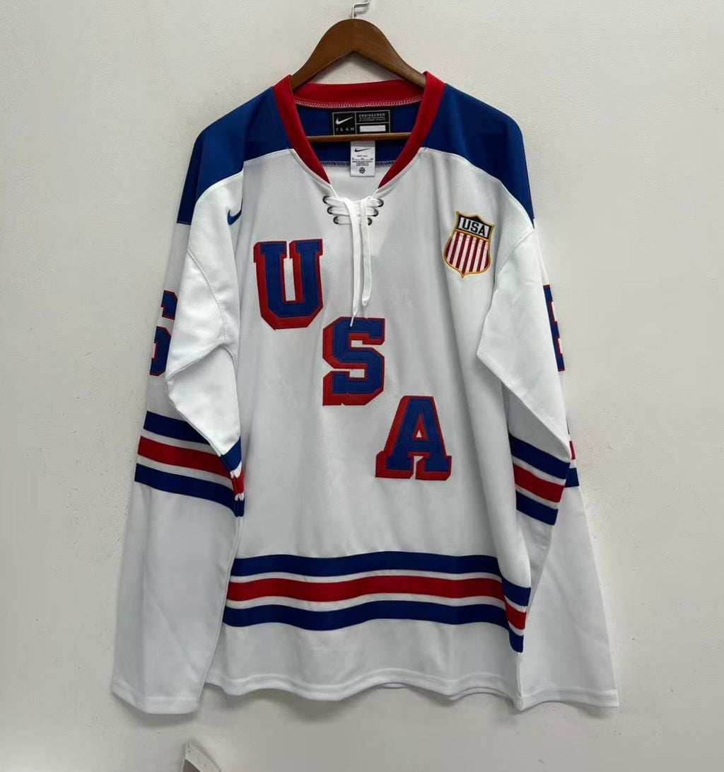 Jack Hughes Team USA Hockey Official Nike Jersey