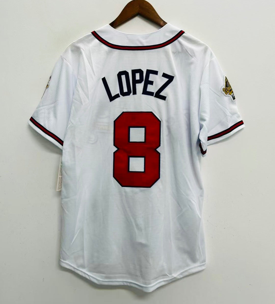 Javier Lopez Atlanta Braves 1995 Mitchell & Ness white