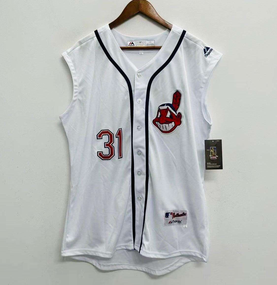Cliff Lee Cleveland Indians Official MLB Majestic jersey