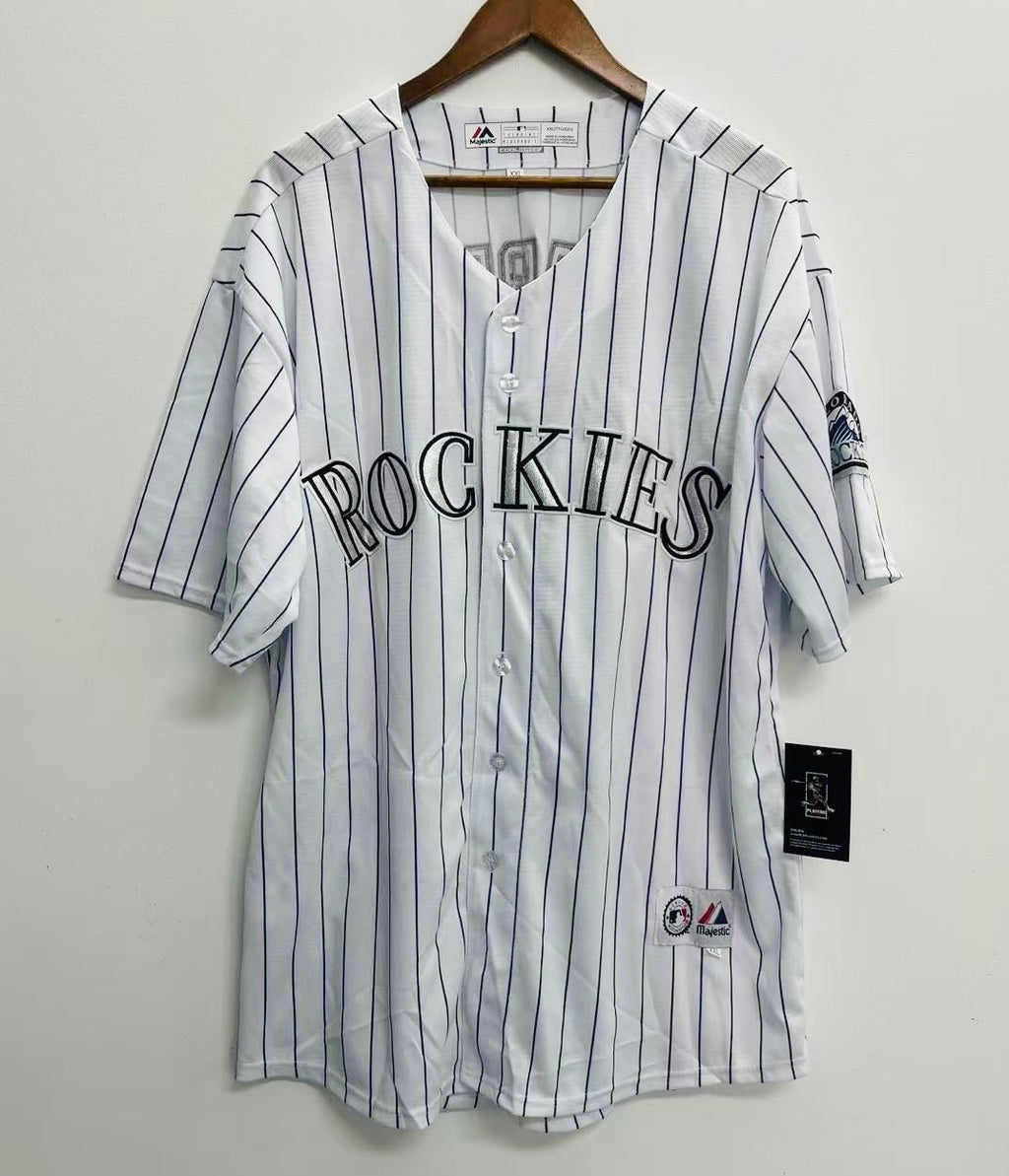 Andres Galarraga Colorado Rockies Official MLB Majestic Jersey white