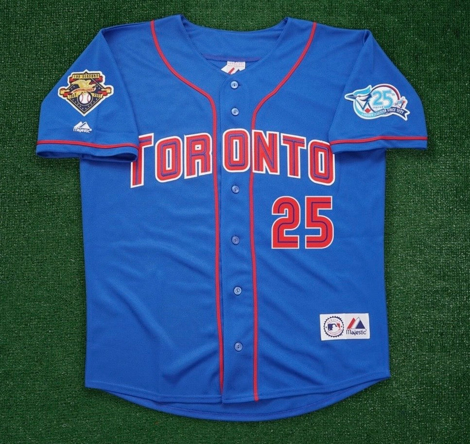 Carlos Delgado YOUTH KIDS Toronto Blue Jays Official MLB  Jersey Majestic blue
