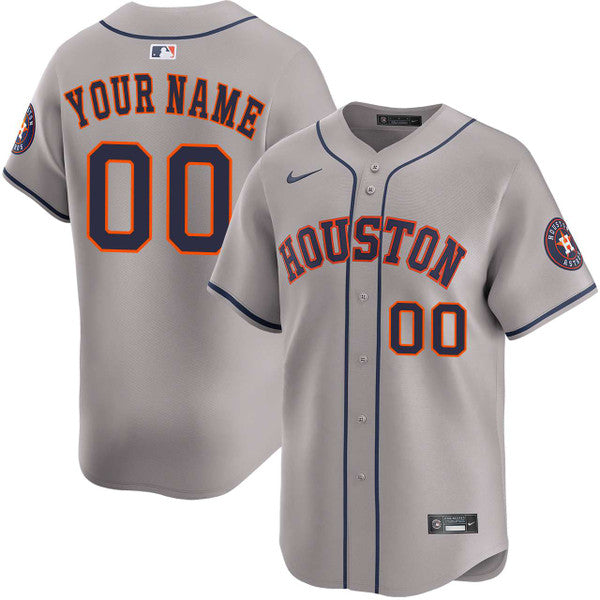 Houston Astros Any Name and Number customized YOUTH KIDS Official MLB Nike Jersey gray