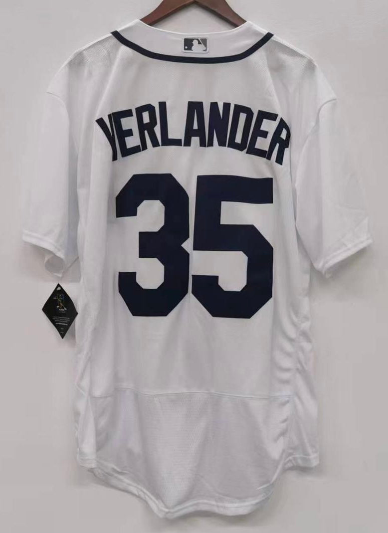 Justin Verlander Detroit Tigers Official MLB Majestic Jersey white