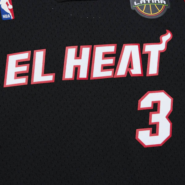 Dwyane Wade Miami Heat Official NBA Mitchell & Ness Jersey El Heat