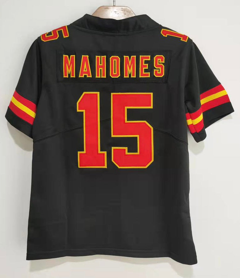 Patrick Mahomes YOUTH Kansas City Chiefs Jersey black Classic Authentics