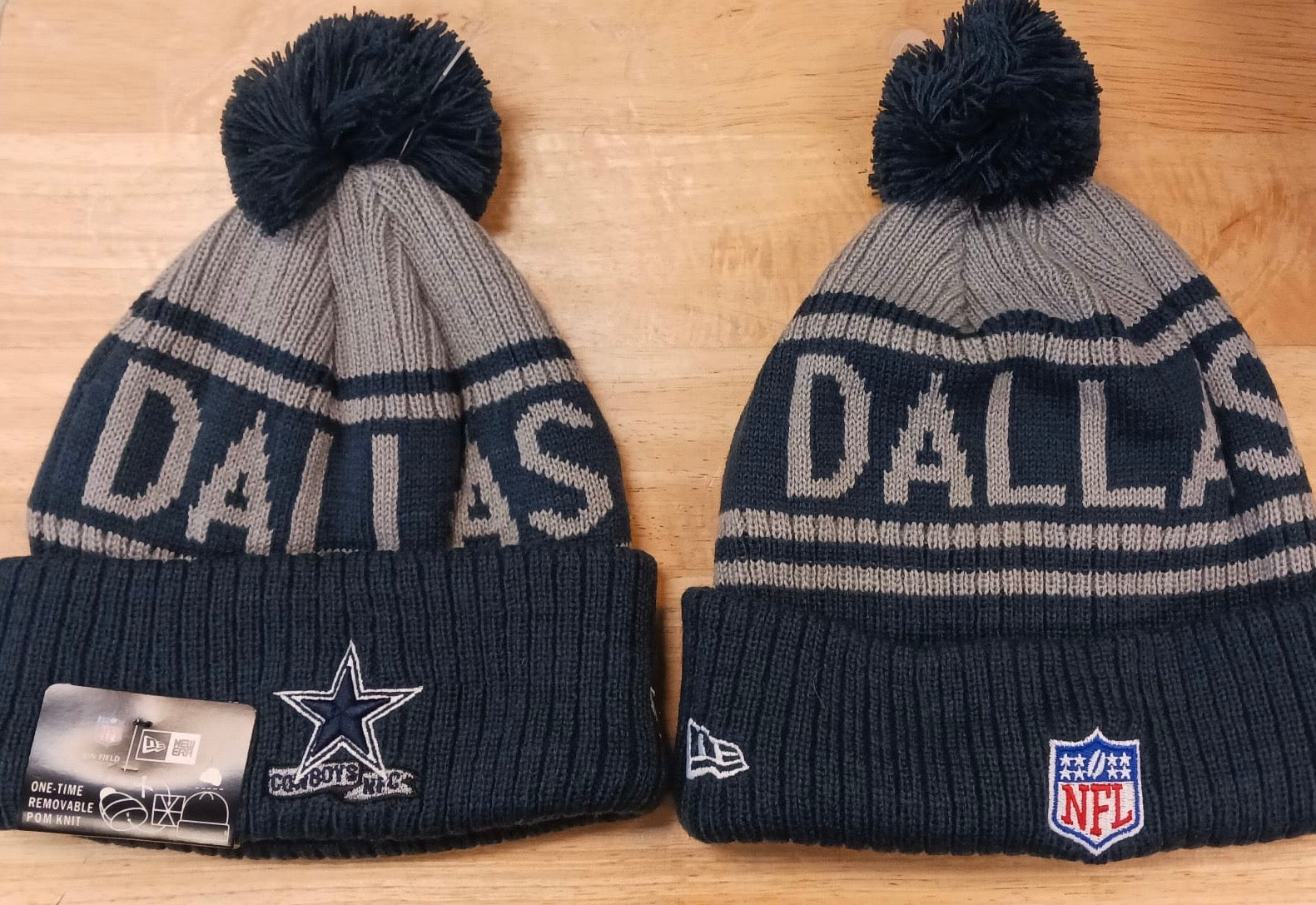 Dallas Cowboys NFL New Era winter knit Hat with Pom Pom