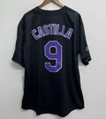 Vinny Castilla Colorado Rockies Official MLB Majestic Jersey Black
