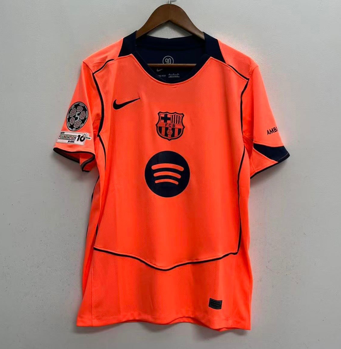 Lamine Yamal #10 FC Barcelona Nike 2025-26 Third Jersey - Total 90 "Bright Mango" Champions League Edition MEN