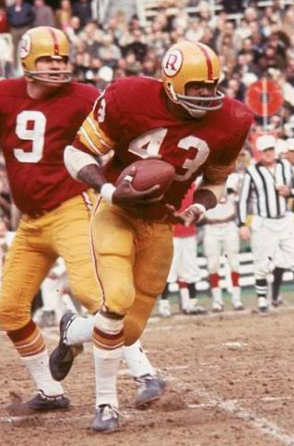 Larry Brown 1969 Washington Redskins Commanders Official NFL Mitchell & Ness Jersey