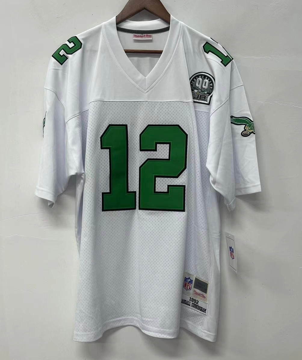 Randall Cunningham 1992 Philadelphia Eagles Official NFL Mitchell & Ness Jersey