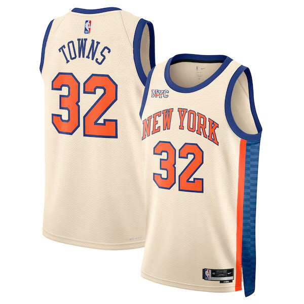 Karl-Anthony Towns York Knicks Official Nike NBA Jersey