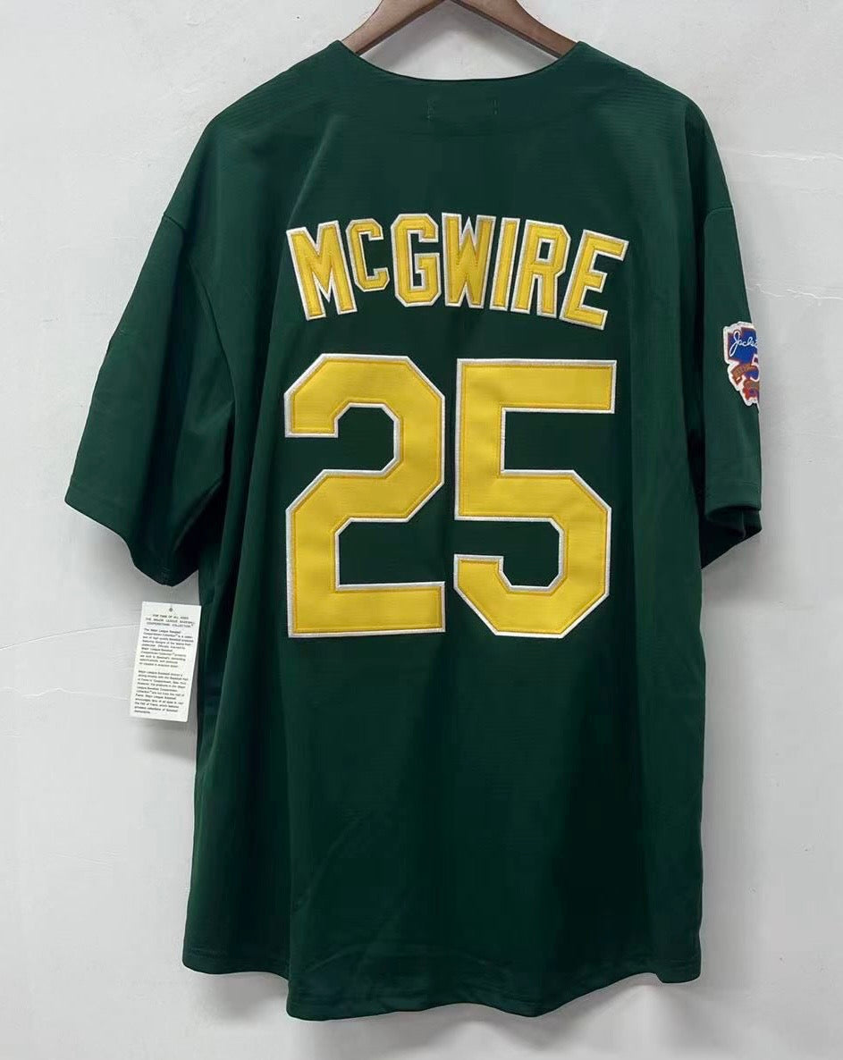 Mark McGwire Oakland A’s Athletics Official MLB Mitchell & Ness Jersey