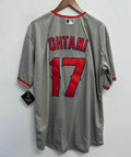 Shohei Ohtani Anaheim Angels Official MLB YOUTH KIDS Majestic Jersey Gray