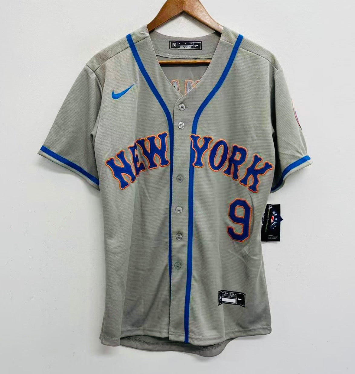 Brandon Nimmo New York Mets Official MLB Nike Jersey Gray