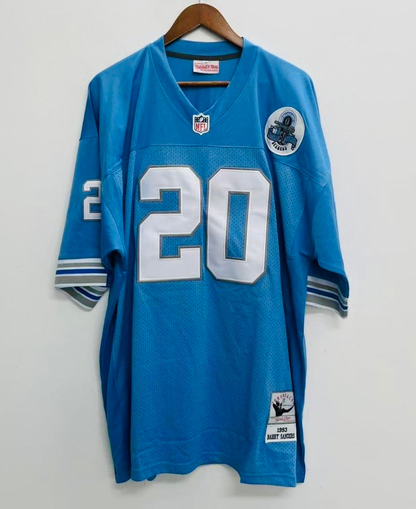 Barry Sanders 1993 Detroit Lions Official NFL Mitchell & Ness Jersey