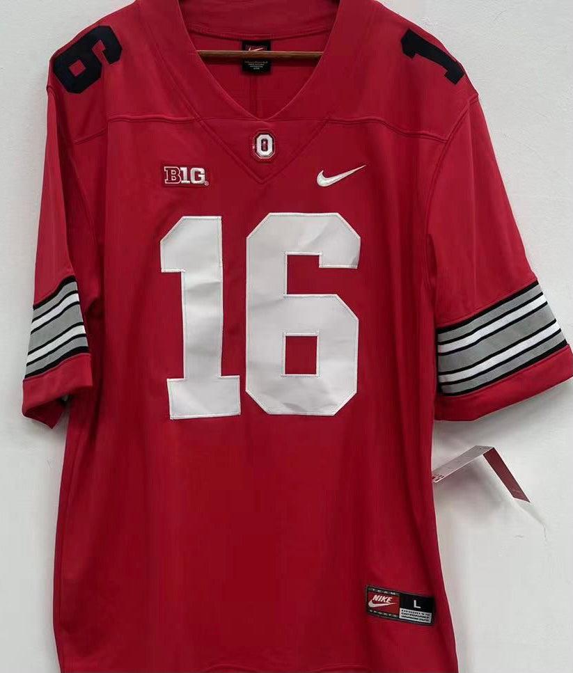 J. T. Barrett Jersey Ohio State Buckeyes Jersey red