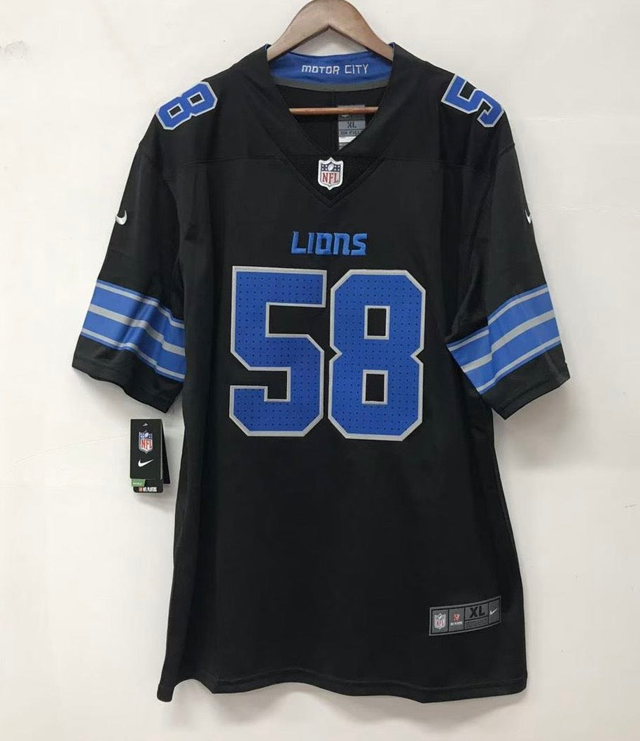 Penei Sewell Detroit Lions Official NFL Nike 2024 black Jersey