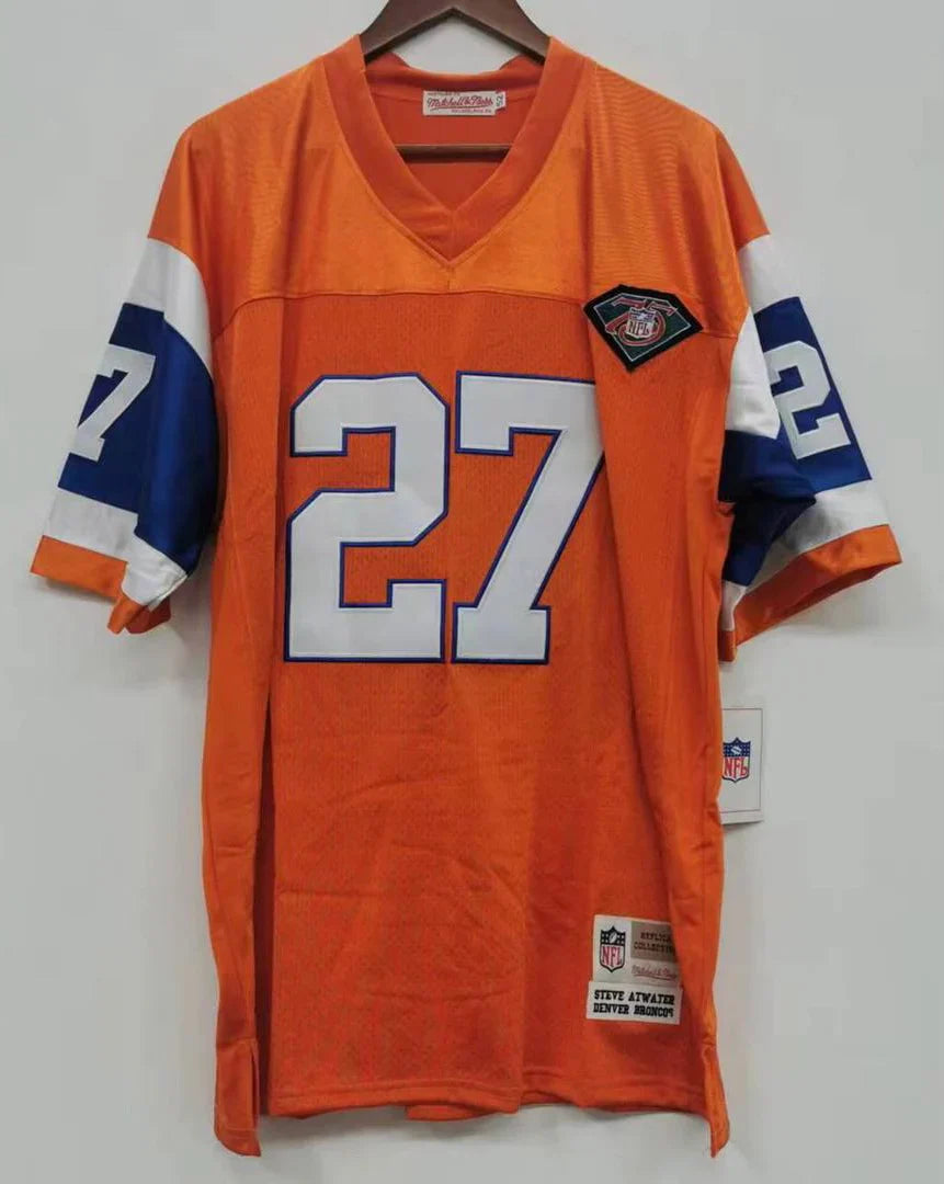 Any name & Number Customized 1994 75th Anniversary Denver Broncos Official NFL Mitchell & Ness Jersey