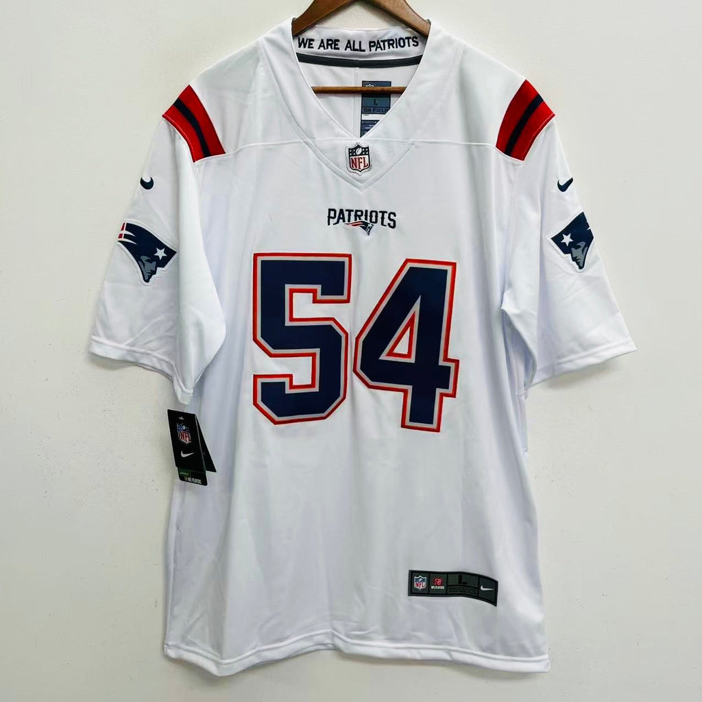 Tedy Bruschi New England Patriots NFL Official NIKE Jersey White