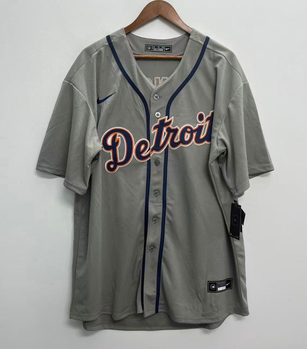 Zach McKinstry Detroit Tigers Official MLB Nike Jersey gray