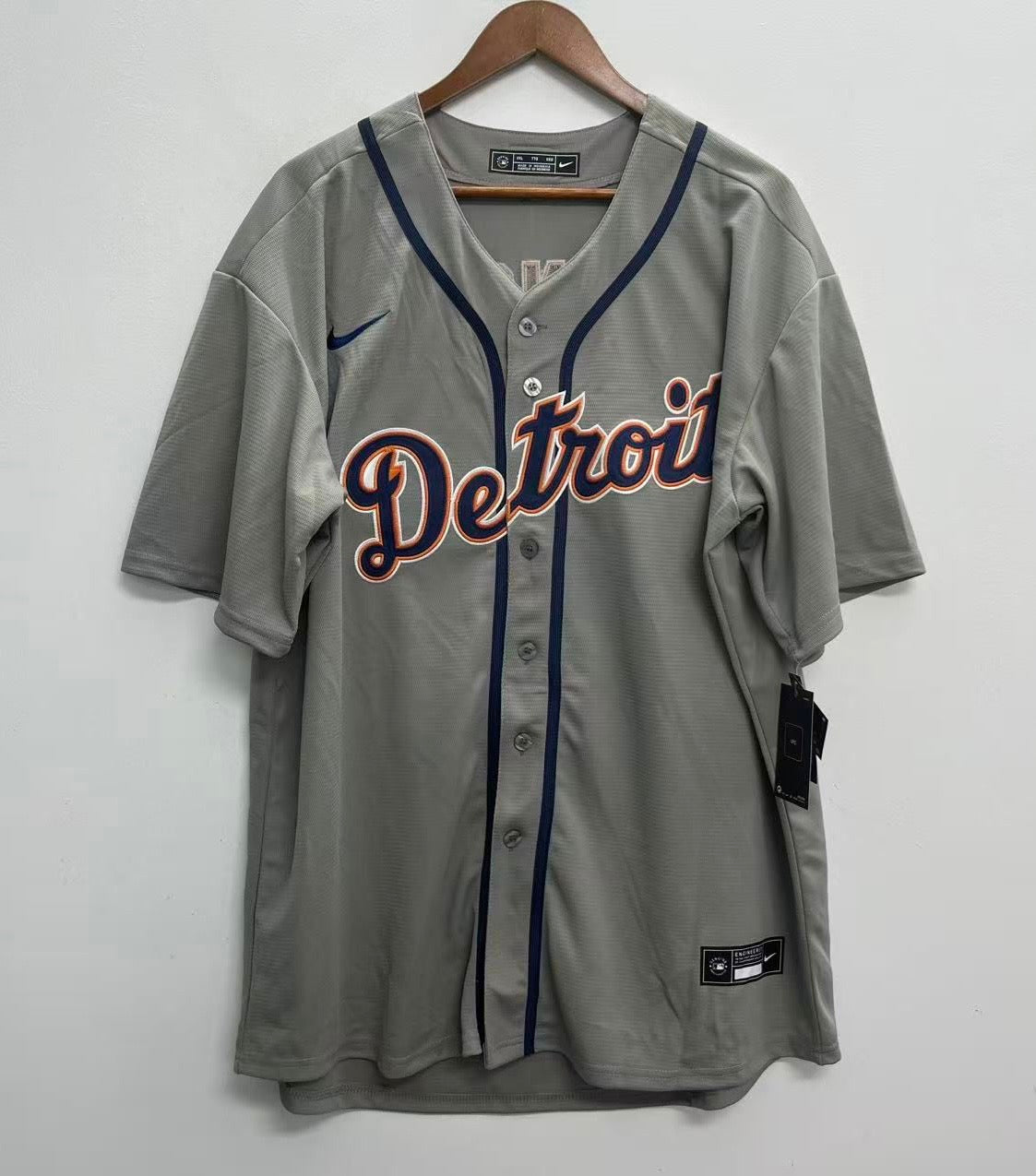 Zach McKinstry Detroit Tigers Official MLB Nike Jersey gray