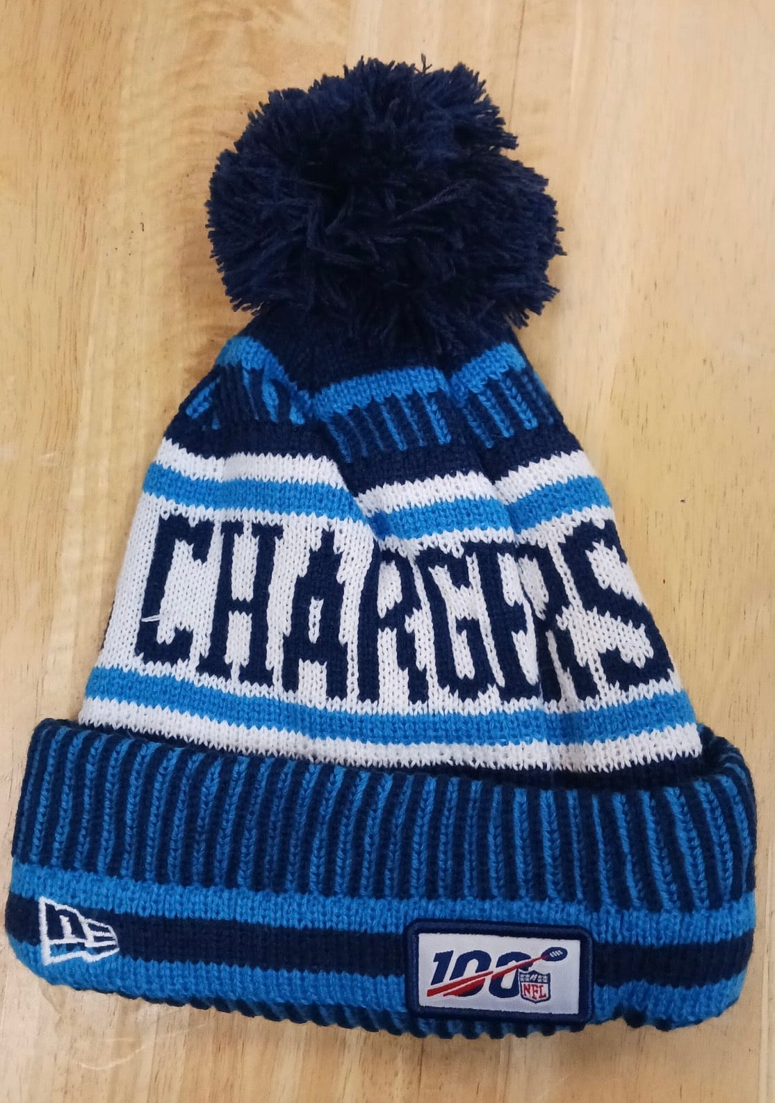 Los Angeles Chargers NFL New Era winter Hat with Pom Pom