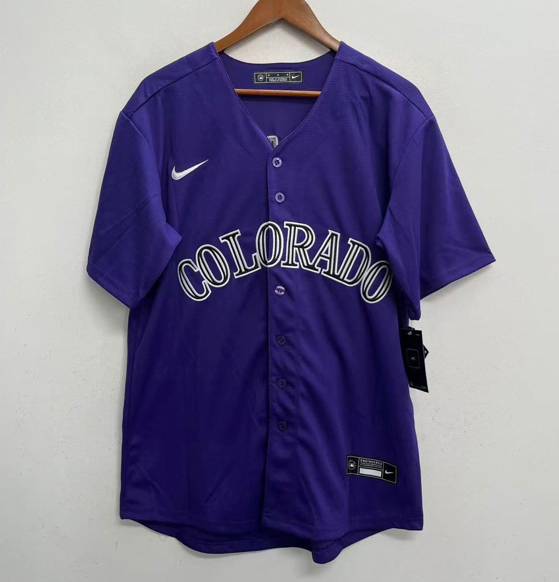 Charlie Blackmon Colorado Rockies Official MLB NIKE Jersey Purple