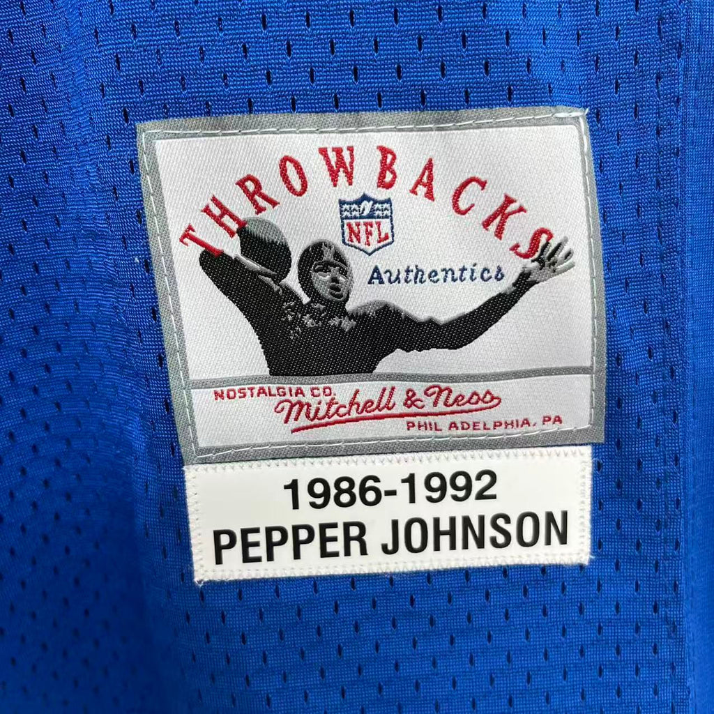 Pepper Johnson 1991 Mitchell & Ness New York Giants Super Bowl Jersey