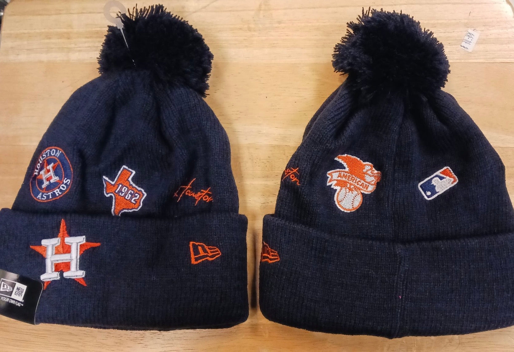 Houston Astros MLB New Era winter knit Hat with Pom Pom