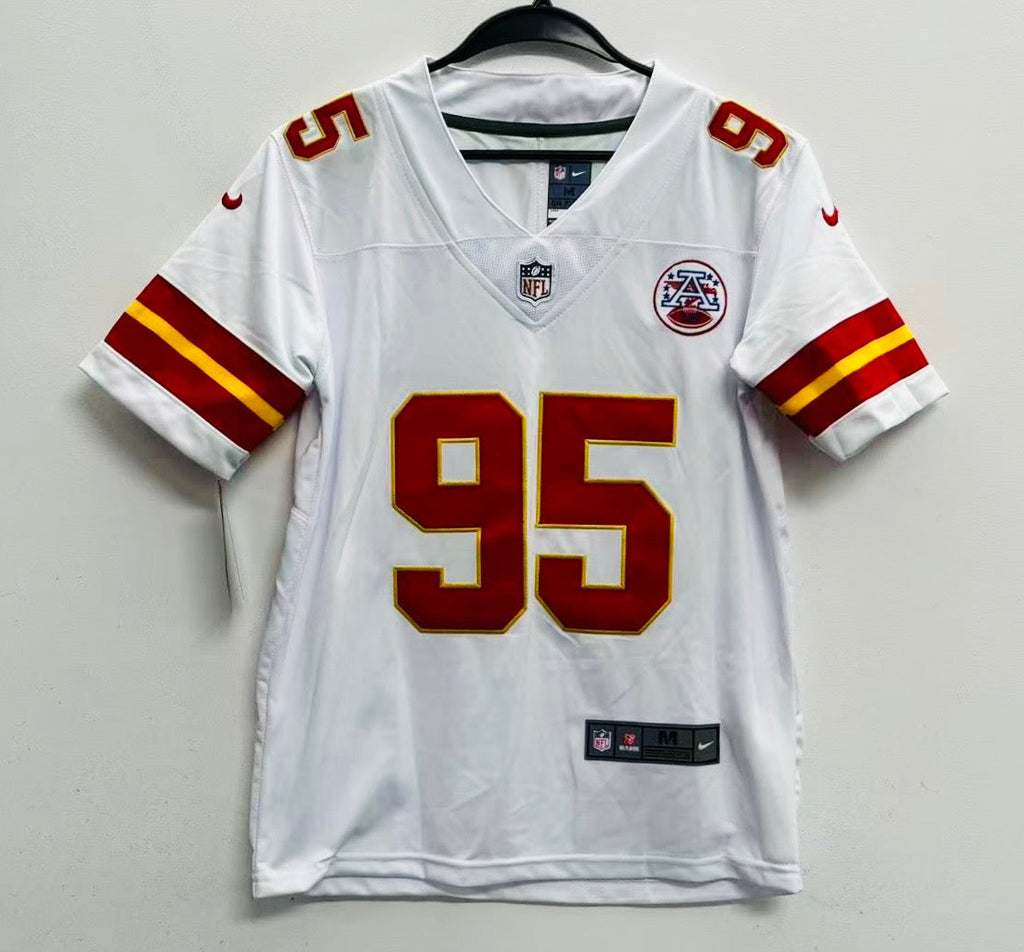 Chris Jones YOUTH KIDS Kansas City Chiefs Official NFL Nike Jersey white