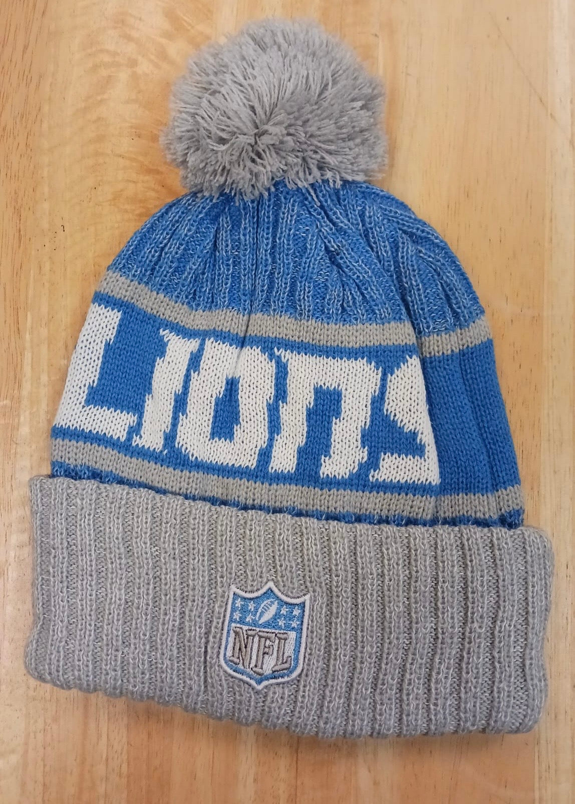 Detroit Lions NFL New Era winter knit Hat with Pom Pom