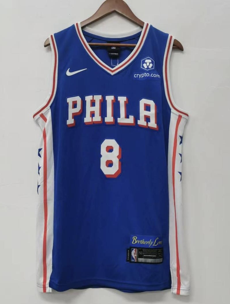 Paul George Philadelphia 76ers NBA Jersey NIKE Blue