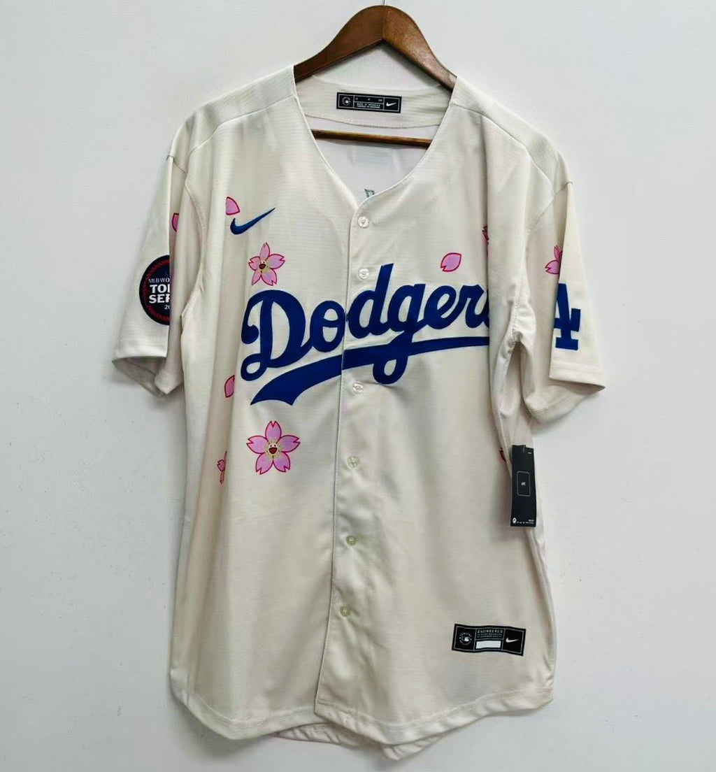 Kike Enrique Hernandez Los Angeles Dodgers Official MLB Jersey Flowers