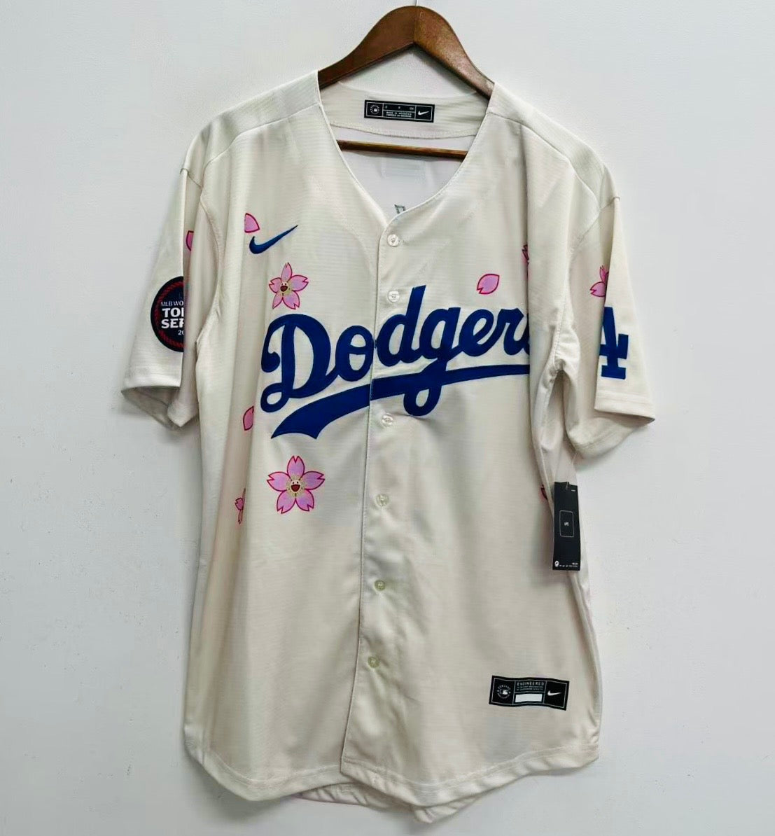 Kike Enrique Hernandez Los Angeles Dodgers Official MLB Jersey Flowers