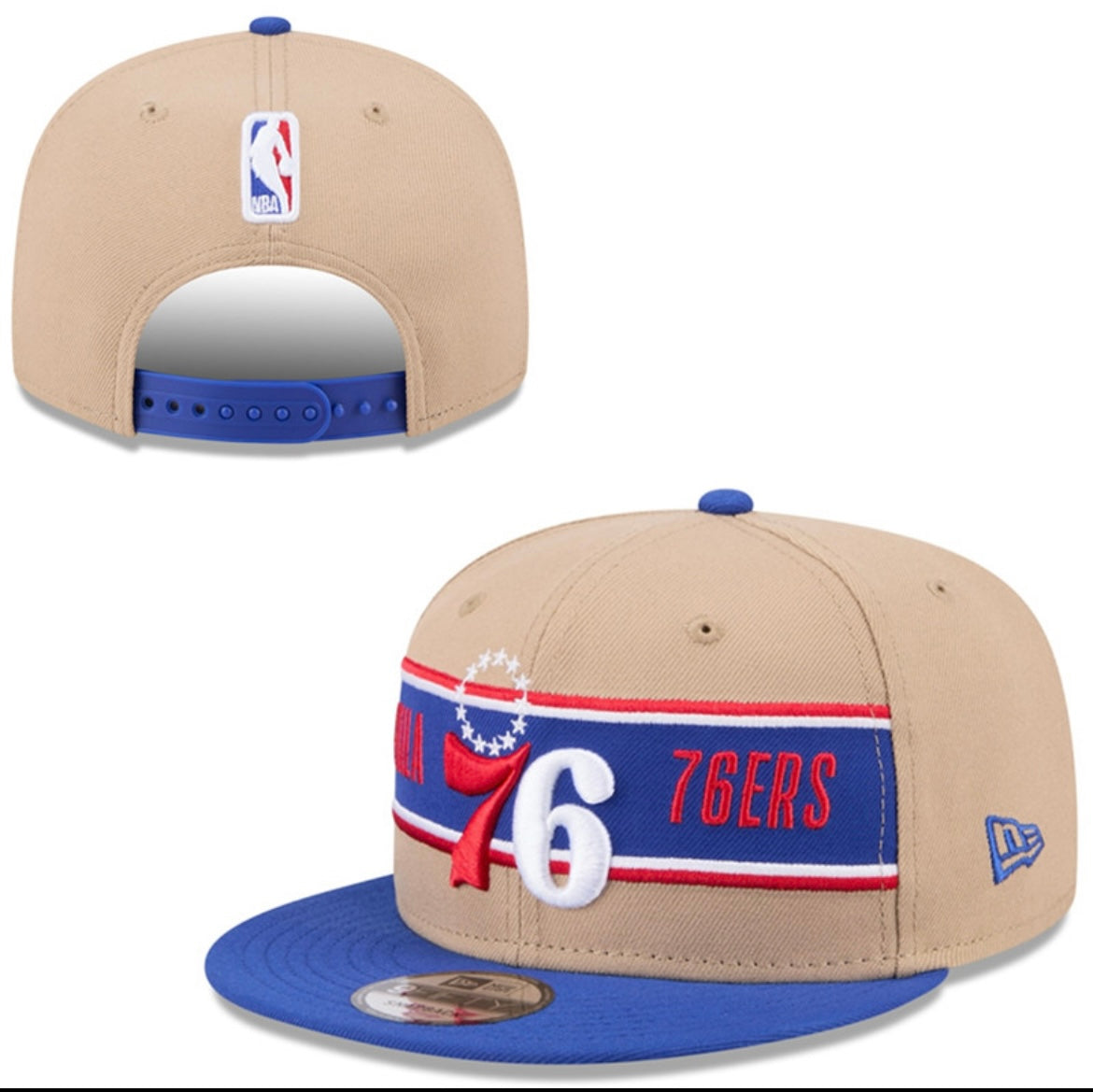Philadelphia 76ers Official NBA New Era Hat adjustable