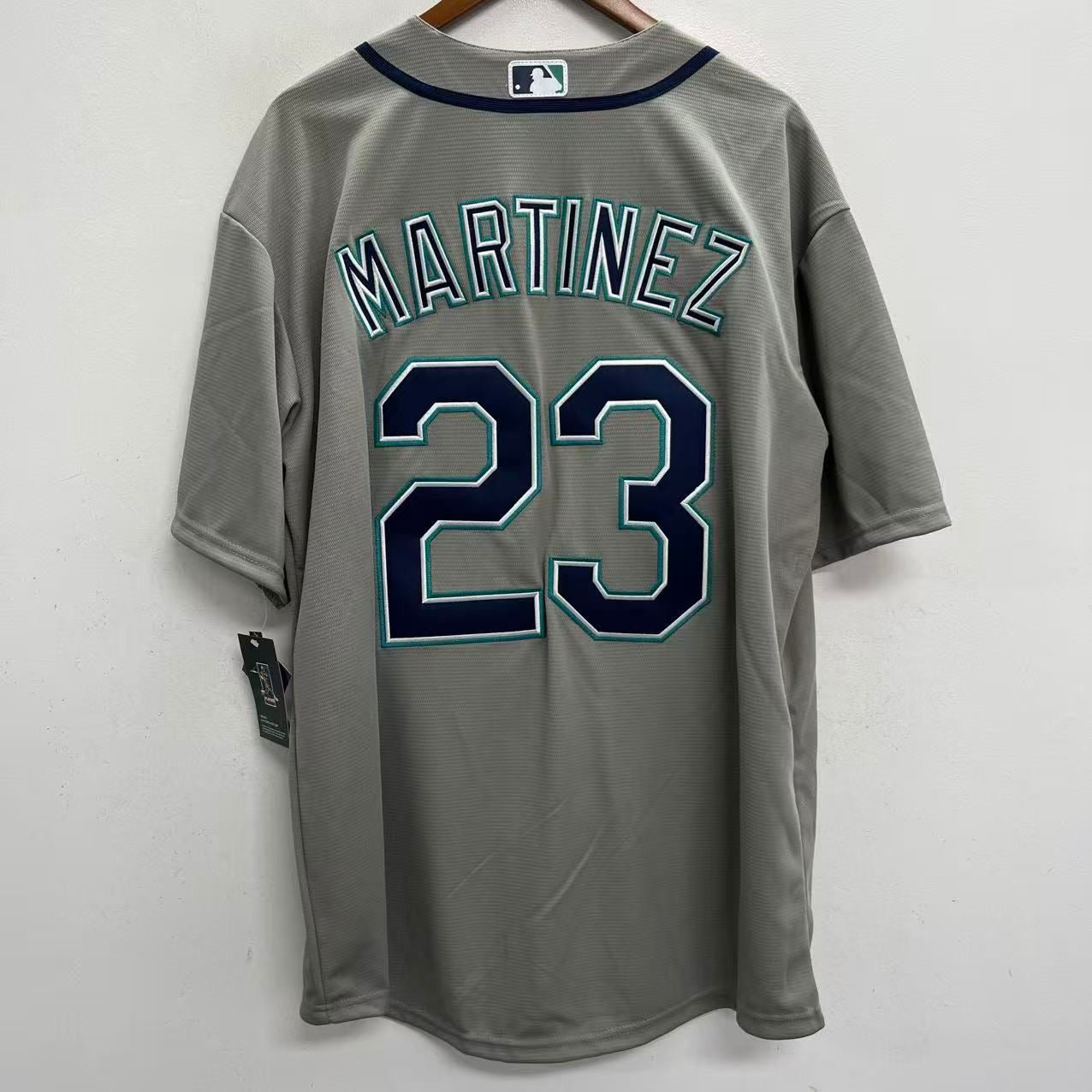 Tino Martinez Seattle Mariners Official MLB Majestic Jersey gray
