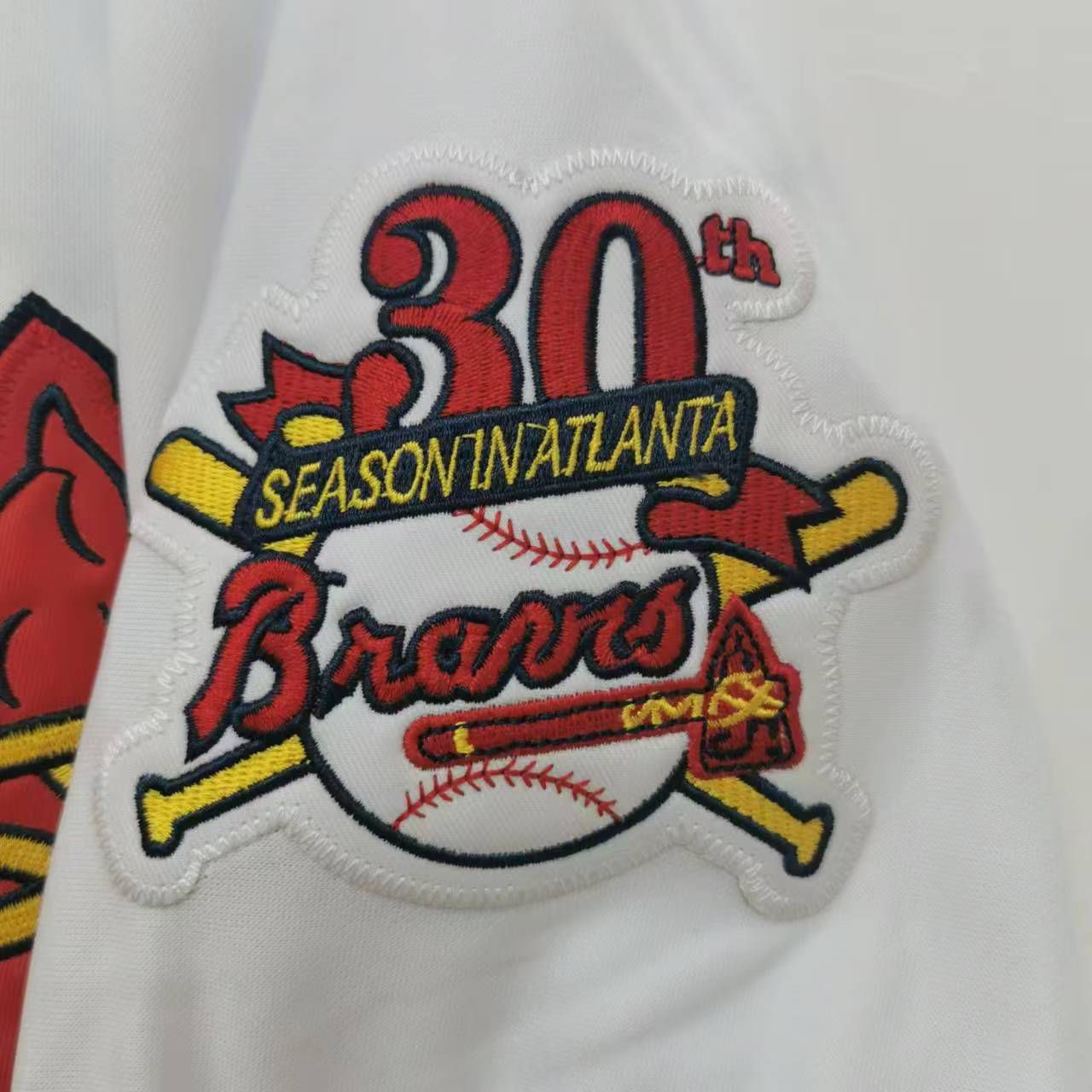 John Smoltz Atlanta Braves 1995 Mitchell & Ness Jersey white