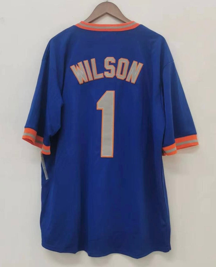 Mookie Wilson New York Mets Jersey Mitchell & Ness blue