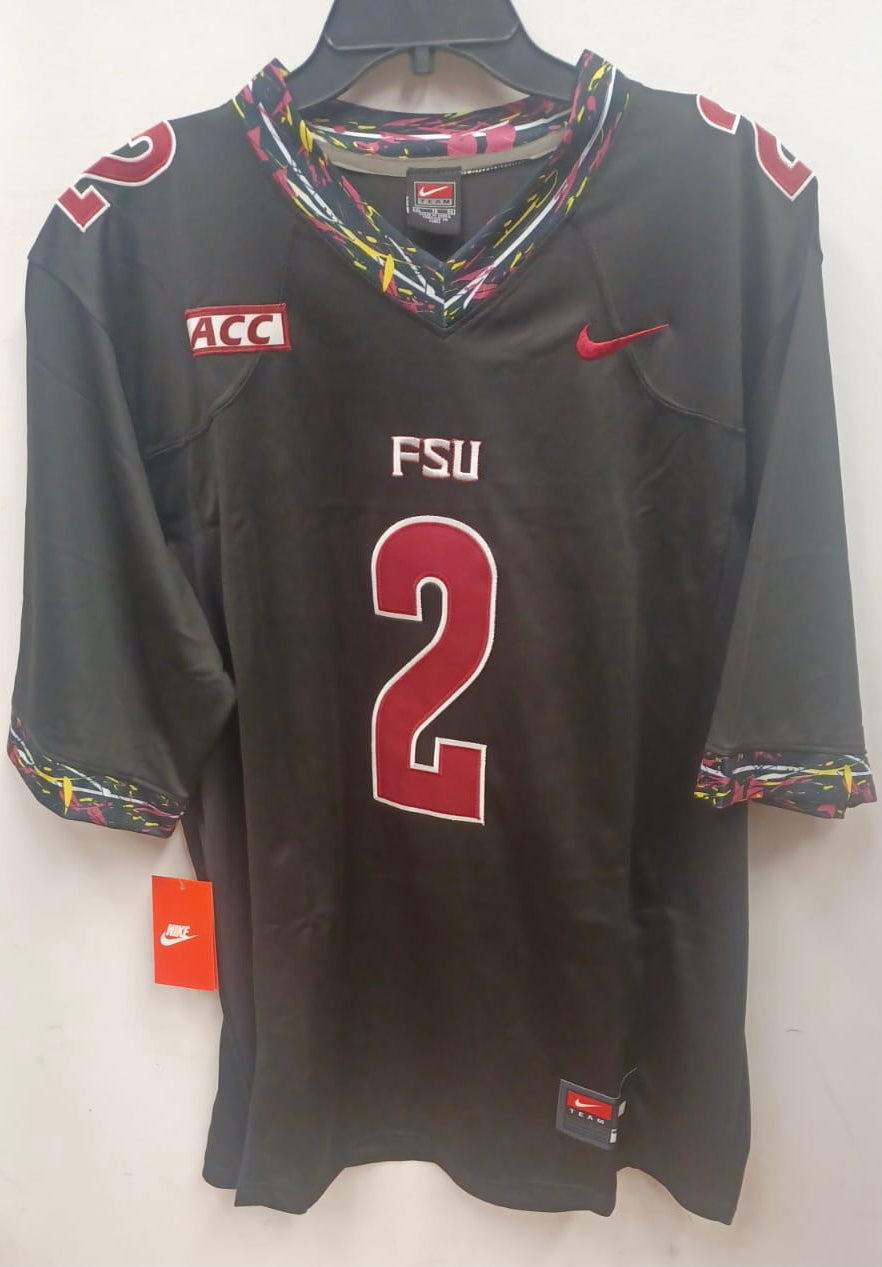 Deion Sanders Florida State Seminoles Official NCAA Jersey Black NIKE