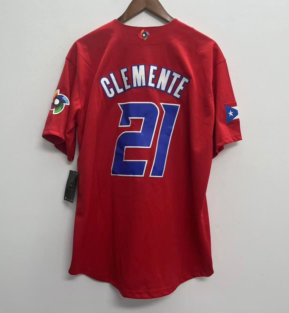 Roberto Clemente Puerto Rico jersey Nike red
