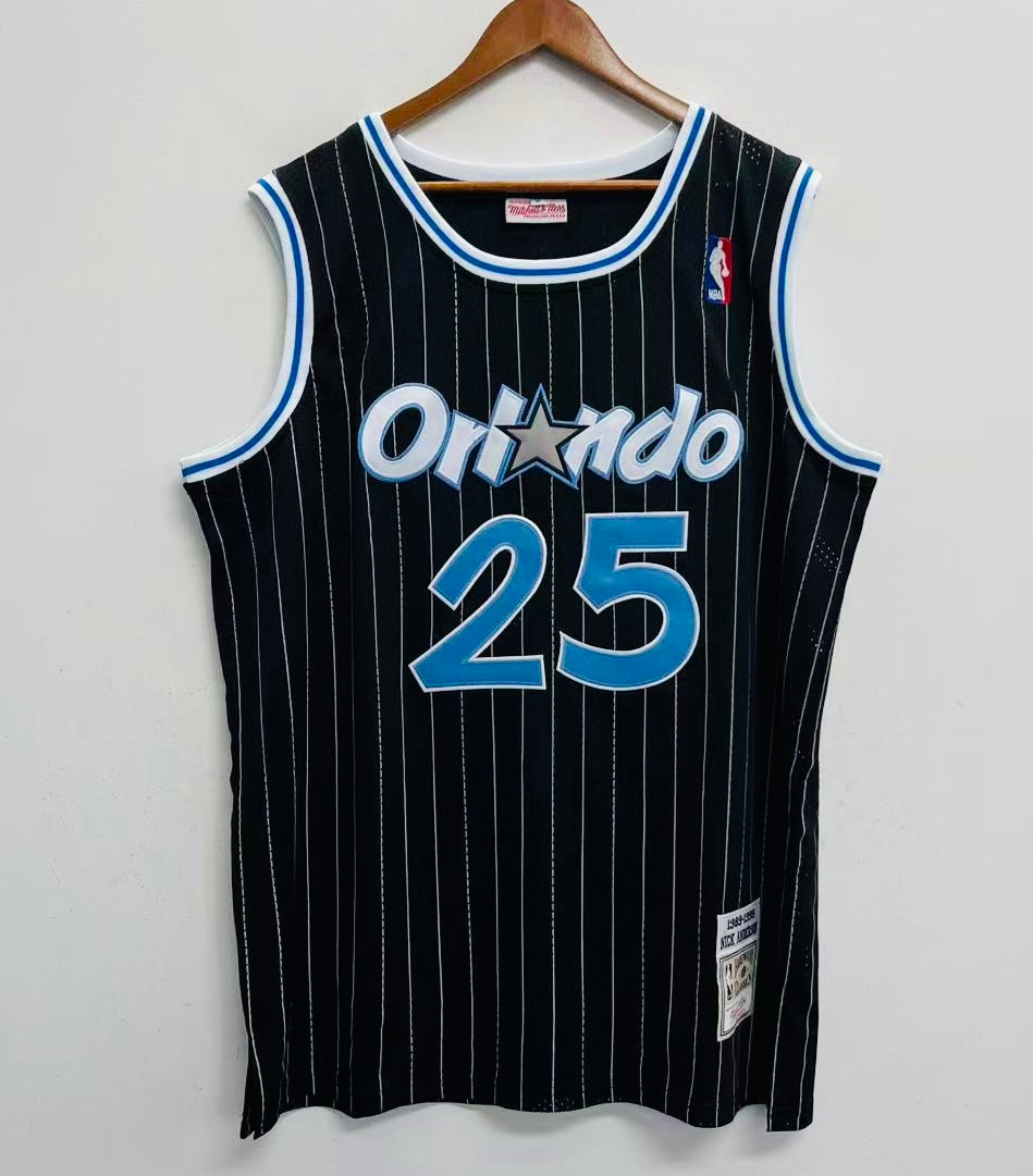 Nick Anderson Orlando Magic Official NBA Mitchell & Ness Jersey black