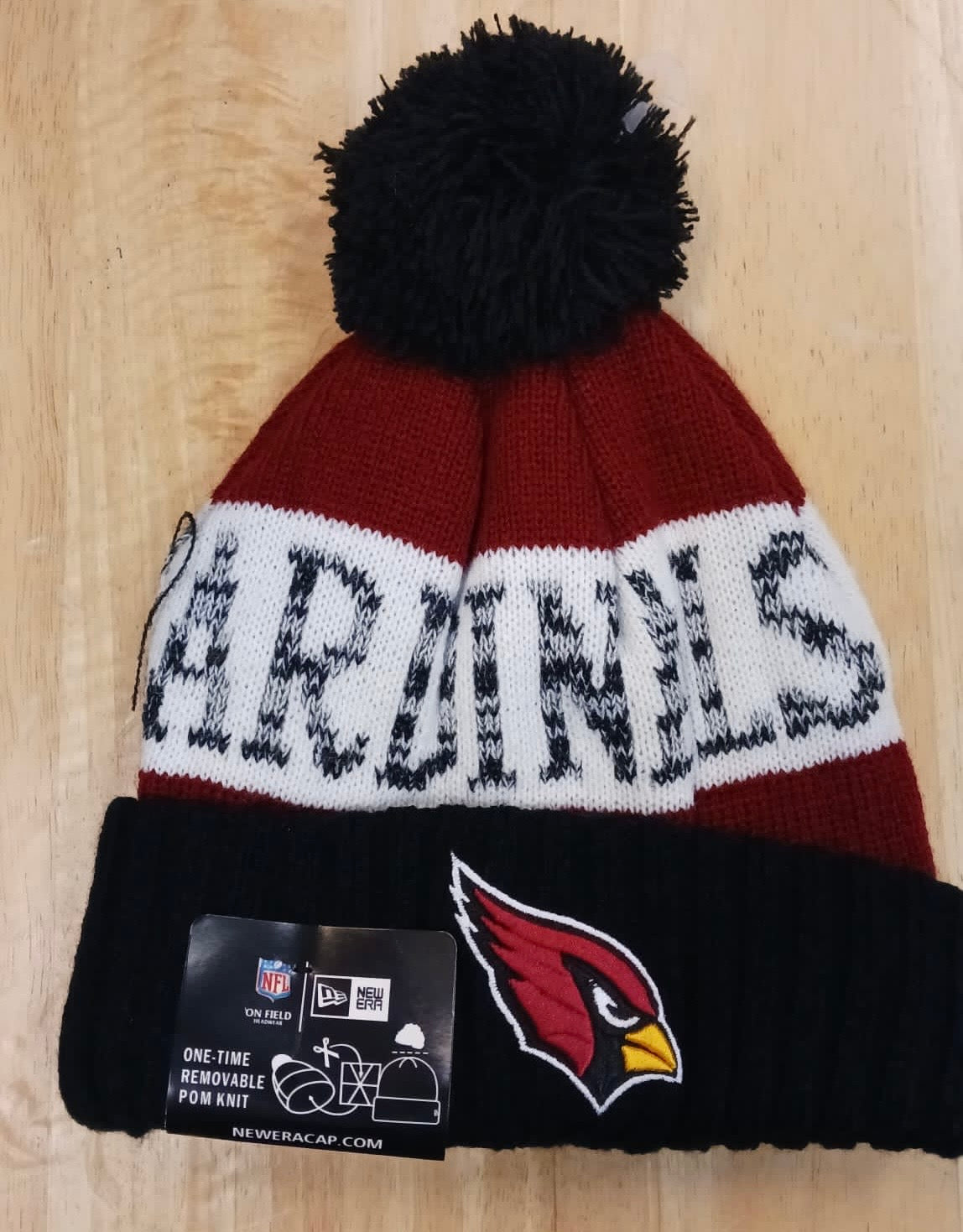 Arizona Cardinals NFL New Era winter knit Hat with Pom Pom