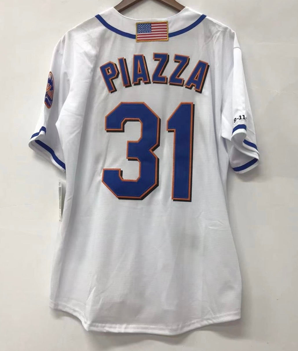 Mike Piazza 2001 New York Mets Official MLB Mitchell & Ness Jersey