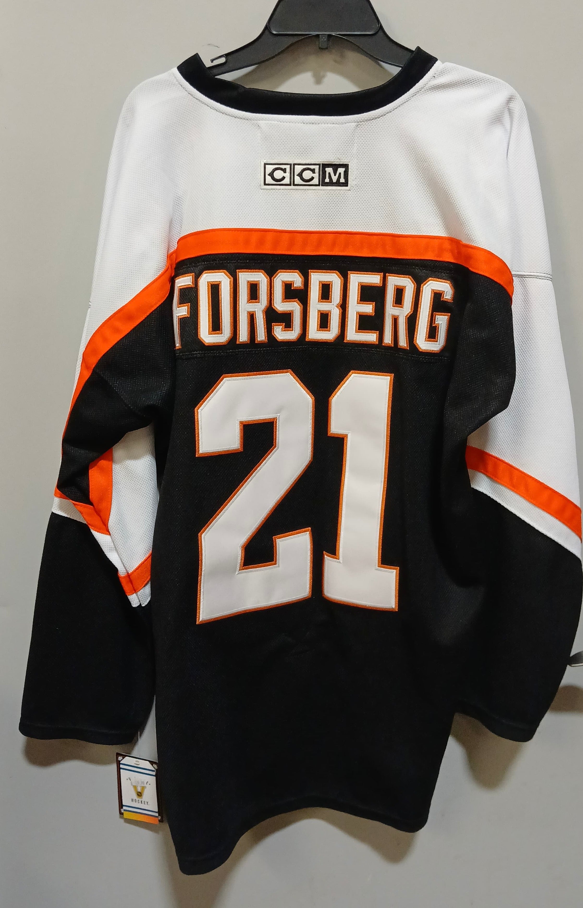 Peter Forsberg Philadelphia Flyers Official NHL Jersey CCM orange outline